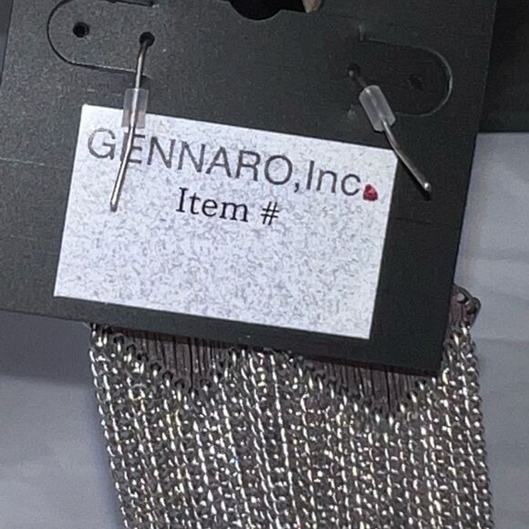 Gennaro Boho Long Chain Fringe Earrings - Picture 4 of 8